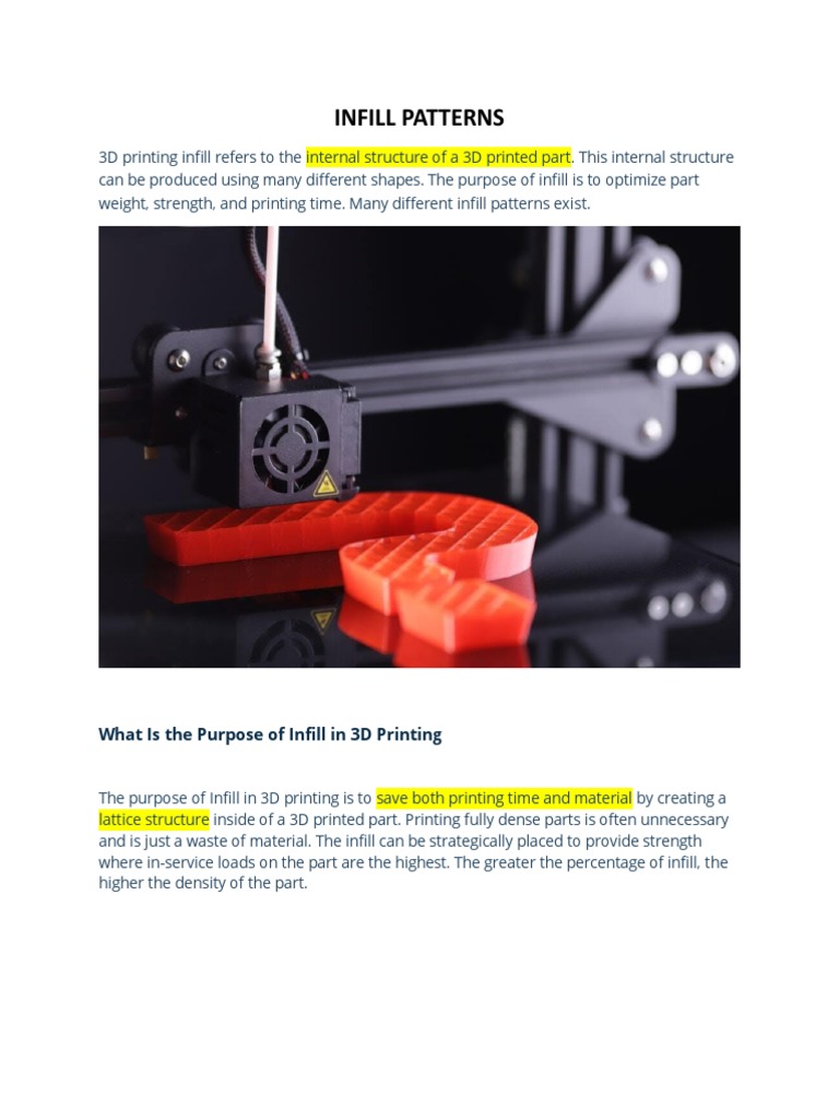 Essential 3D Printing Infill Patterns | PDF | Triangle | 3 D Printing