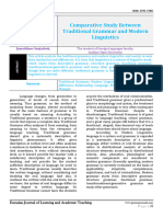 Comparative Study Between Traditional Grammar and Modern Linguistics