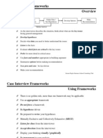 Case Interview Frameworks Overview: Key Issue Identification, Hypothesis Development & Testing, Data Gathering, Recommendations