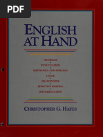 English at Hand - Grammar, Punctuation, Mechanics and Spelling, Usage, ESL Pointers, Effective