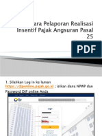 Tata Cara Pelaporan Realisasi Insentif Pajak Angsuran Pasal