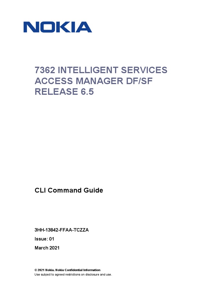 3hh13842ffaatczza01 - v1 - r6.5 Cli Commands For 7362 Isam DFSF | PDF ...