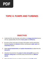 Topic 4: Pumps and Turbines