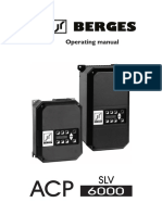 BERGES. Operating Manual SLV ACP