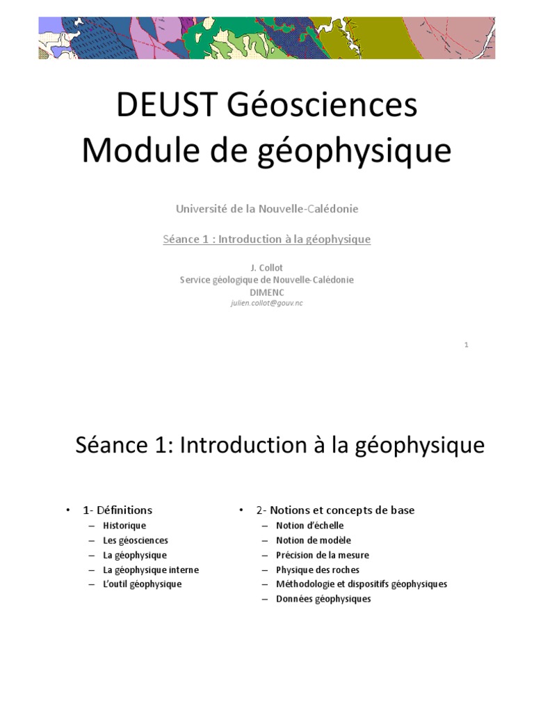 Introduction à la géophysique | PDF | Géologie | Terre