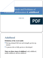 L.4 Health Needs and Problems of Adults
