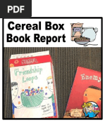 Cereal Box Book Report Guide | PDF