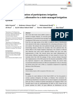 Performance Evaluation of Participatory Irrigation Management As An Alternative To A State-Managed Irrigation System
