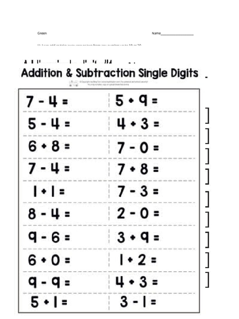 Addition 1 20 pdf