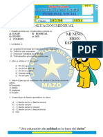 2° Grado - Examen PS - N°2