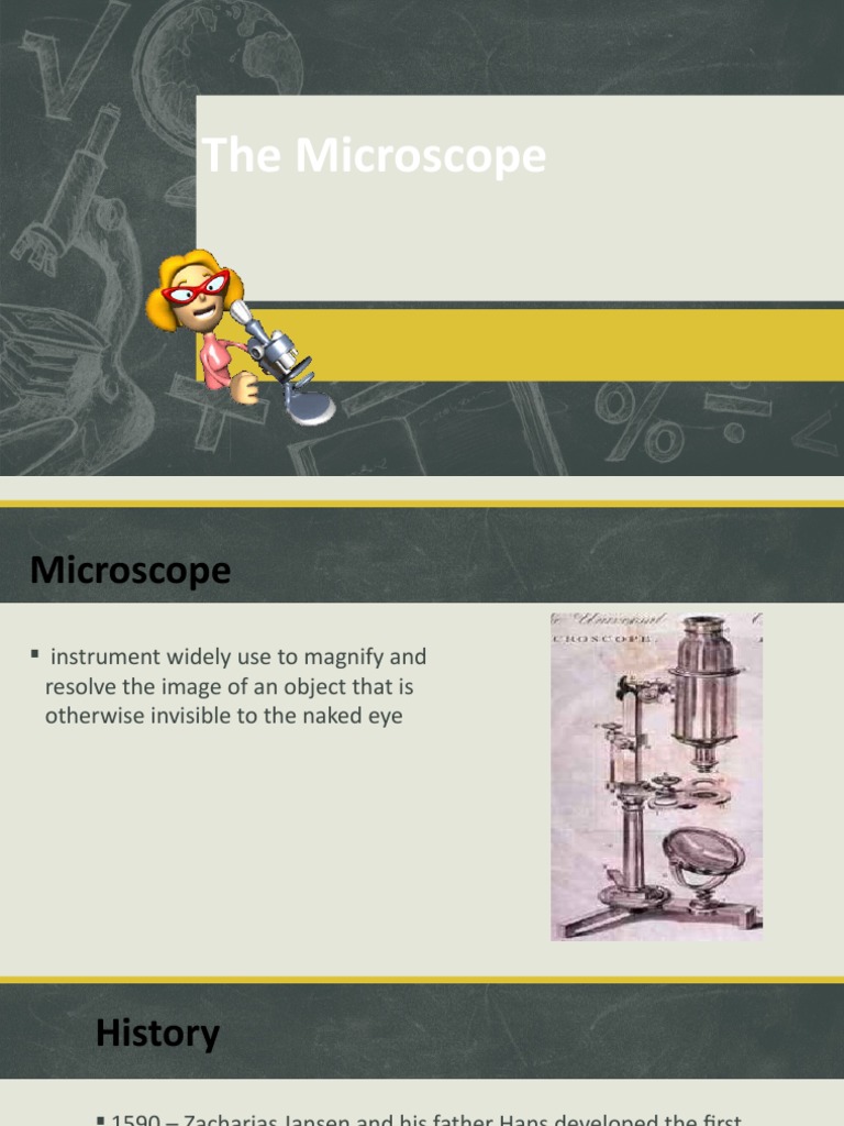 The Microscope and Stains PDF Microscope Staining