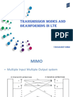 Transmission Modes and Beamforming in LTE