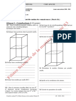 Controle Continu Cristallographie - AU2010-2011 - Pr. BENMOKHTAR