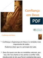 CONFIANÇA E ESPERANÇA EM DEUS - Power Point