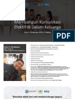 Membangun Komunikasi Efektif Di Dalam Keluarga: Seta A. Wicaksana, M.Psi., Psikolog