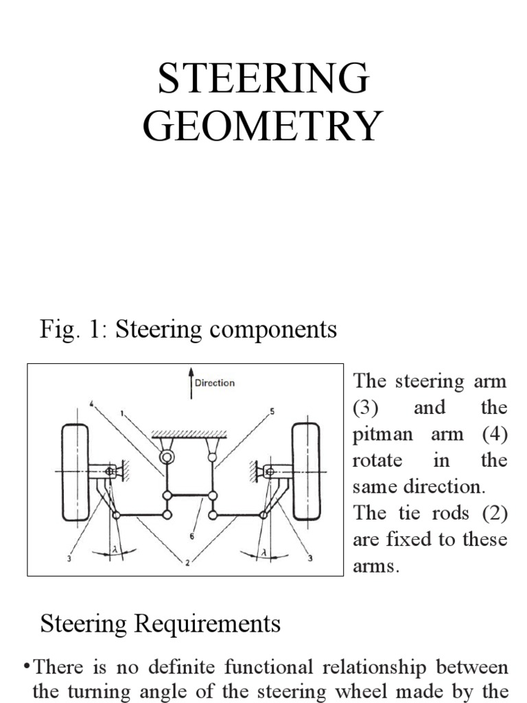 Steering Geometry PDF Steering Torque