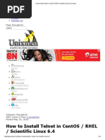 How To Install Telnet in CentOS - RHEL - Scientific Linux 6