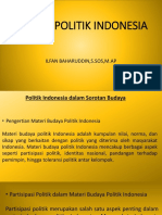 Budaya Politik Indonesia: Ilfan Baharuddin, S.Sos, M.Ap