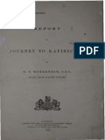 1894 Report On Journey To Kafiristan by Robertson S