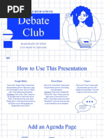Modern Illustrative School Debate Club