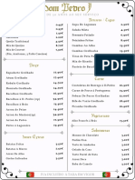 Menu DomPedro