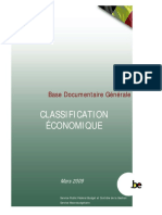Classification Economique