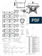 Six Shooter Character Sheet