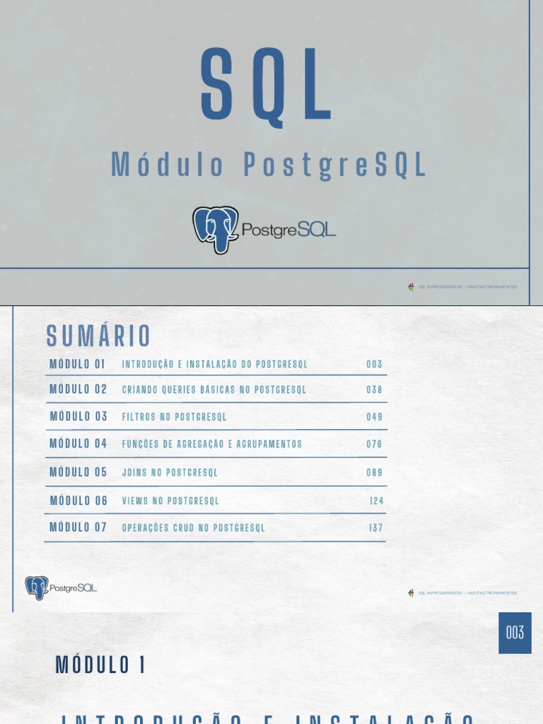 Apostila postgresql pdf bancos de dados sql