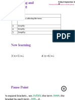 1.3 Expanding and Factorising PFR