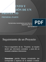 Seguimiento y Supervisión de Un Proyecto Primera Parte