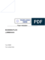Entrepreneuriat Businessplan Model