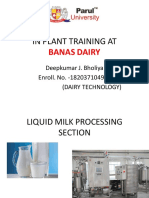 Liquid Milk Processing Plant