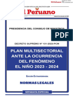 Plan Multisectorial Contra El Fenomeno Dle Niño 2023