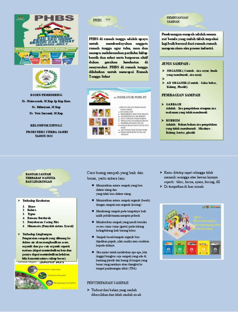 Leaflet PHBS | PDF