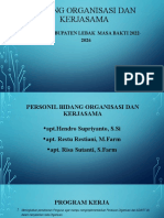 Bidang Organisasi Dan Kerjasama