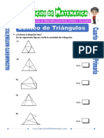 Ejercicios de Conteo de Triangulos para Cuarto de Primaria