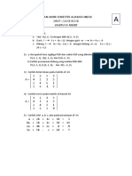 Ujian Akhir Semester Aljabar Linear