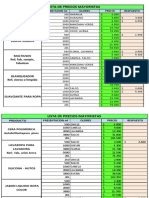 Precios Distribuidora Las Gotikas Aseo.