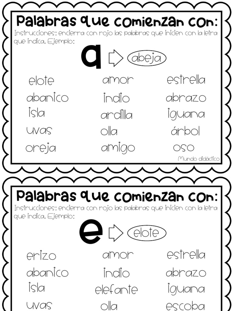 Identificar Vocales | PDF