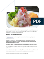 El Ceviche Peruano Un Plato Icónico de La Gastronomía