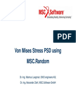 Von Mises Stress PSD Using MSCRandom