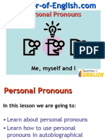 Personal Pronouns (TES)