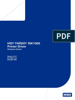 PLT-05471 A.3 - HID FARGO INK1000 Printer Driver Release Notes