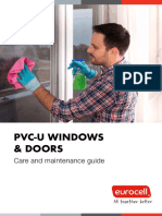 Pvc-U Windows and Doors - Care and Maintenance