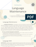 Group 2 Sosiolinguistic Language Maintenance