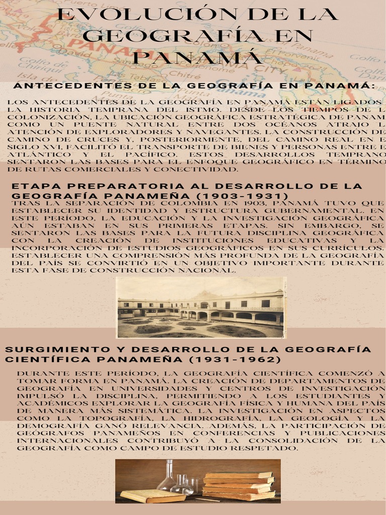 Evolución de La Geografía en Panamá | PDF | Panamá | Geografía, image size:768x1024