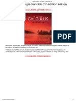 Calculus - Single Variable 7th Edition Edition PDF