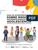 Guía de Acompañamiento Sobre Riesgos Socioemocionales en La Adolescencia