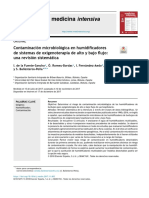 Contaminación Microbiológica en Humidificadores