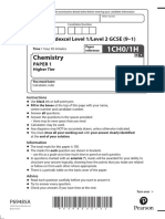 GCSE 2022 Past Paper Sciences